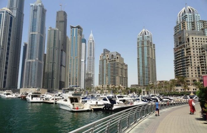 район Dubai Marina