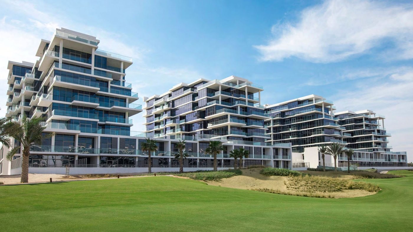 Low rise buildings in Damac Hills