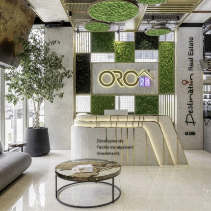 Oro24 head office reception desk