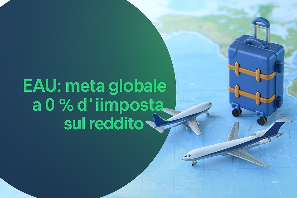 Grafica che indica 0 % di IRPEF negli EAU