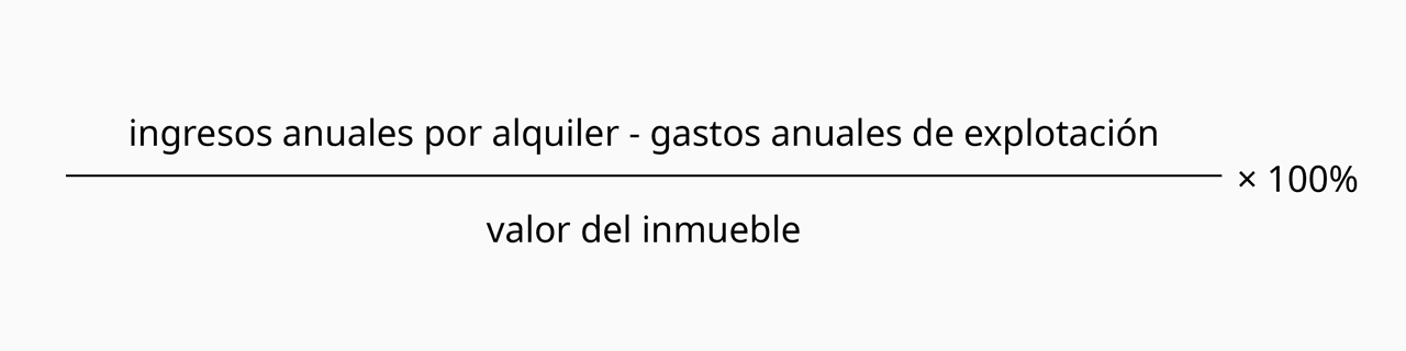 Fórmula de rentabilidad anual del alquiler