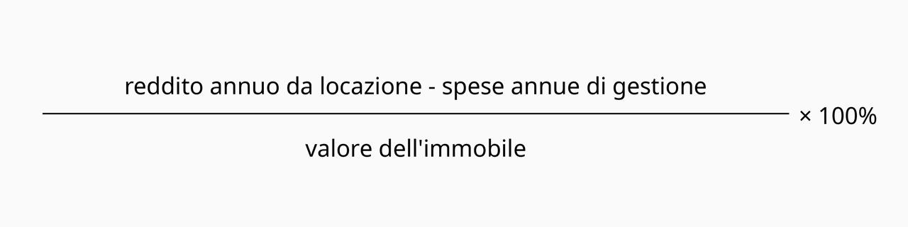 Calcolo del rendimento annuo da locazione al netto delle spese