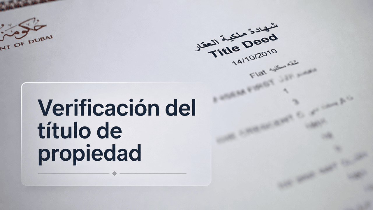 Verificación de la autenticidad del derecho de propiedad de los propietarios de inmuebles en Dubái