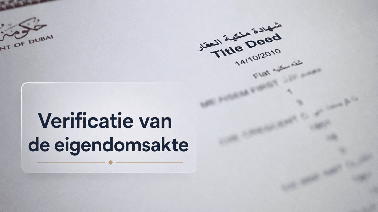 Verificatie van de echtheid van het eigendomsrecht van vastgoedeigenaren in Dubai