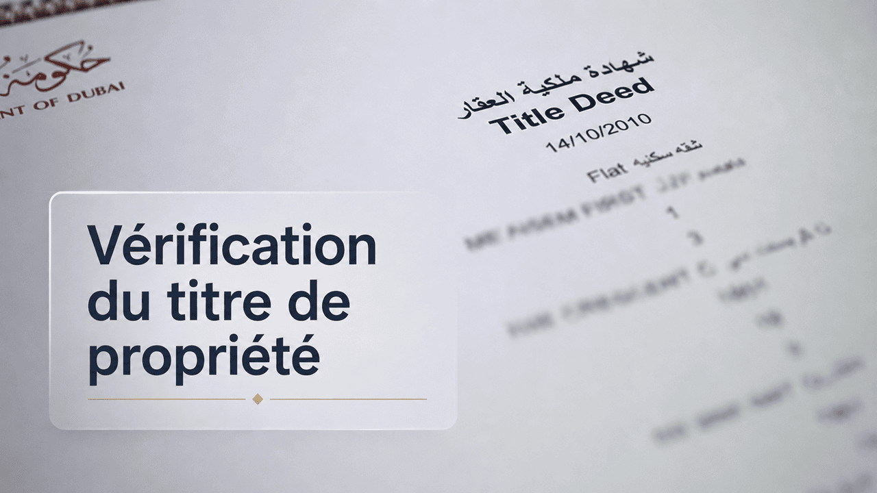 Vérification de l’authenticité du droit de propriété des propriétaires de biens immobiliers à Dubaï